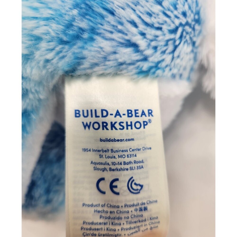 Build-A-Bear Workshop Blue Blast Husky Dog Plush 14" Standing 2019 Retired‎ - Picture 8 of 9